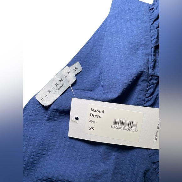 Harshman New NWT Navy 100% Cotton Naomi Dress Size XS - Picture 4 of 6